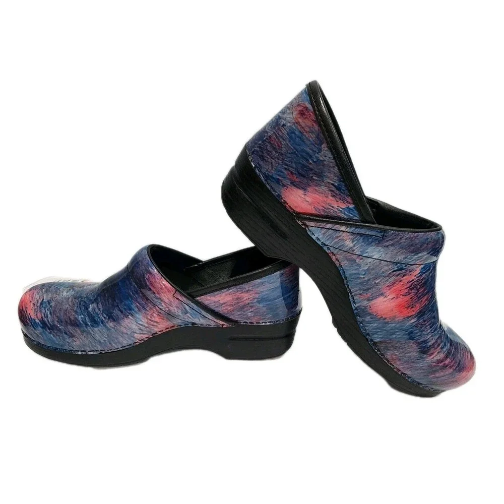 Dansko Size 40 Professional Clogs Nursing Medical Cotton Candy Patent Leather - Picture 6 of 7